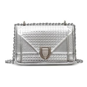 Silver dupe crossbody Bag